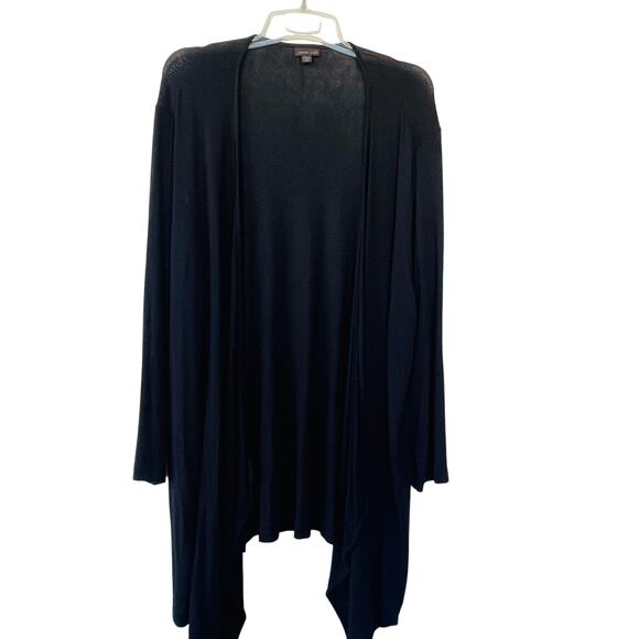 J. Jill Size 3X Black Waterfall Cardigan - Picture 1 of 12
